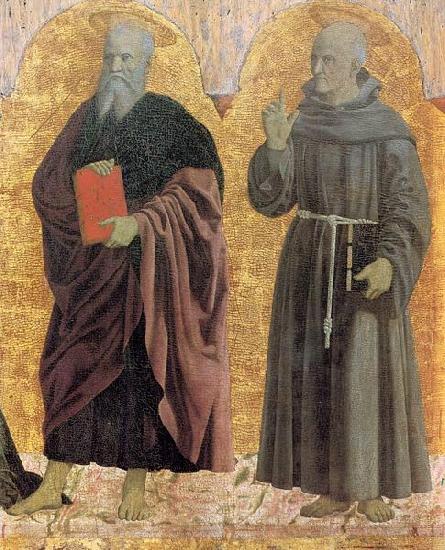 Piero della Francesca Sts Andrew and Bernardino Germany oil painting art